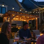 Wooden Pergola BBQ Shelter – Outdoor Grill Gazebo with Double Cooking Station - Image 3
