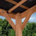 Wooden Carport Shelter – Outdoor Parking Canopy for Cars and Motorcycles - Image 2