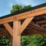 Wooden Carport Shelter – Outdoor Parking Canopy for Cars and Motorcycles - Image 3