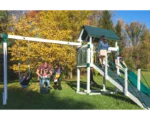 Wooden Swing Set with Slide, Climbing Ramp & Play Tower – Backyard Playground for Kids - Image 5
